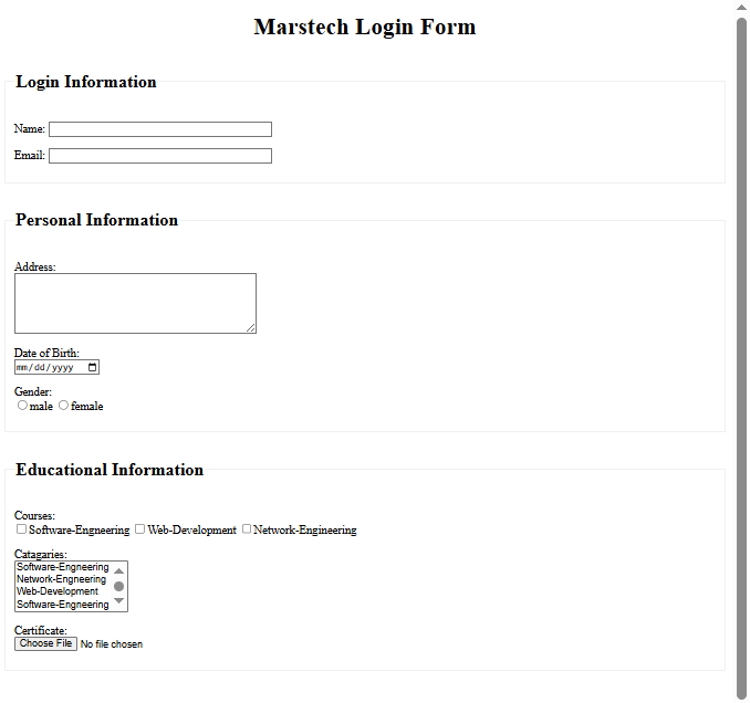Login Form Project img